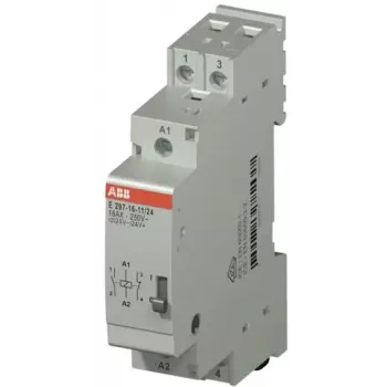 Relé de instalação ABB bobina 24 V AC/DC, 16 A, 1 NA + 1 NF, calha DIN, E297-16-11/24 2TAZ311000R2043