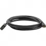 Cabo HDMI High-Speed com Ethernet Kramer C-HM/HM/A-C-6, ficha Mini HDMI Type-C macho para ficha HDMI Type-A macho, 1,8 m, preto 97-01115006