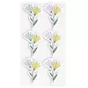 Autocolantes de papel flores 3D Artoz, 6 unid., autoadesivos, vários motivos florais para trabalhos manuais, scrapbooking, cartões, decoração, multicolor, superfície mate 185600-222