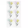 Autocolantes de papel flores 3D Artoz, 6 unid., autoadesivos, vários motivos florais para trabalhos manuais, scrapbooking, cartões, decoração, multicolor, superfície mate 185600-222