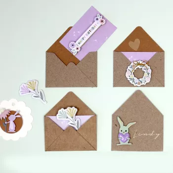 Autocolantes de papel flores 3D Artoz, 6 unid., autoadesivos, vários motivos florais para trabalhos manuais, scrapbooking, cartões, decoração, multicolor, superfície mate 185600-222