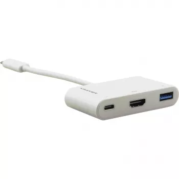 Adaptador multiporta USB-C Kramer ADC-U31C/M2 – 4K HDMI, USB-A, USB-C PD, 17 cm, branco 99-97210004