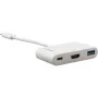 Adaptador multiporta USB-C Kramer ADC-U31C/M2 – 4K HDMI, USB-A, USB-C PD, 17 cm, branco 99-97210004