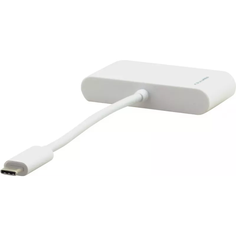 Adaptador multiporta USB-C Kramer ADC-U31C/M2 – 4K HDMI, USB-A, USB-C PD, 17 cm, branco 99-97210004