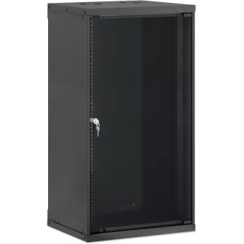 Armário de parede 19 polegadas Intellinet Basic Line 20U 400 mm de profundidade preto RAL 9005 716734