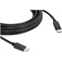 Cabo DisplayPort Kramer C-DP-50 15,2 m 4K preto com bloqueio 97-0617050