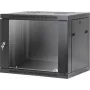 Armário de rede de parede 19 polegadas Intellinet, montagem sem ferramentas, 9U, 450 mm de profundidade, preto RAL 9005 (716833)