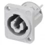 Conector de encastrar Neutrik NAC3MPXXB powerCON TRUE1 TOP, macho, 2+PE, 20 A, 250 V AC, cinzento, montagem em painel
