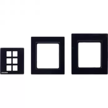 Conjunto de painel EU Kramer Electronics RC-206/RC-306 80/86 (B) – conjunto de moldura e painel frontal preto para versão EU do RC-206/RC-306 30-00020599