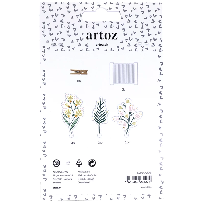 Artoz Etiquetas de Presente em Papel Multicolor 6 unid. (144500-262)