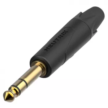 Ficha jack TRS de 1/4 polegadas Neutrik NP3XX-AU-0 com contactos banhados a ouro