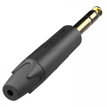 Ficha jack TRS de 1/4 polegadas Neutrik NP3XX-AU-0 com contactos banhados a ouro