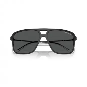Óculos de sol de homem Armani Exchange AX4150SU, armação preta, lentes cinzentas, 59/15/145 mm AX4150SU80588