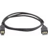 Cabo USB 2.0 Kramer Electronics 0,9m ficha macho USB-A para ficha macho USB-B preto (96-0215003)