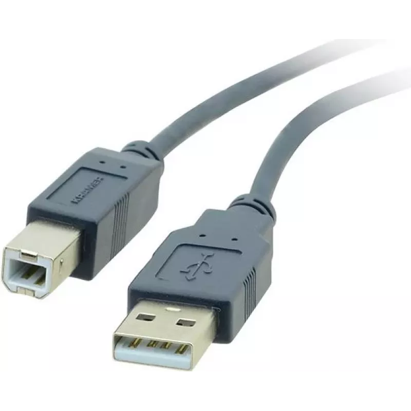 Cabo USB 2.0 Kramer Electronics 0,9m ficha macho USB-A para ficha macho USB-B preto (96-0215003)