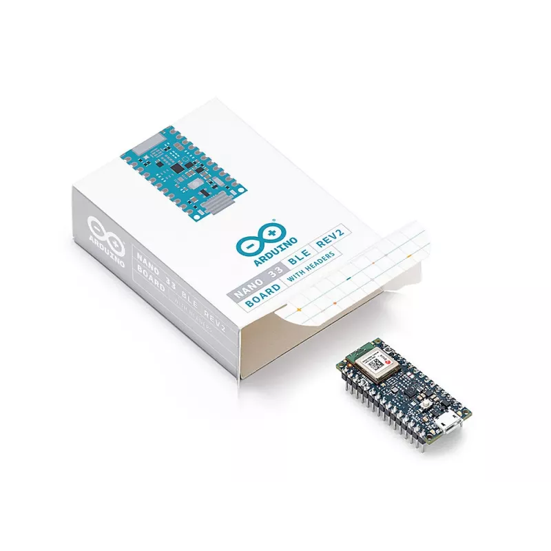 Arduino Nano 33 BLE Rev2 com headers - ABX00072