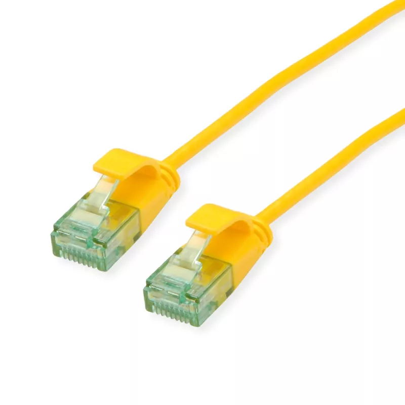 ROLINE RM Cabo de rede UTP Cat.6A/Class EA SLIM Amarelo 1,5m 21.45.3424