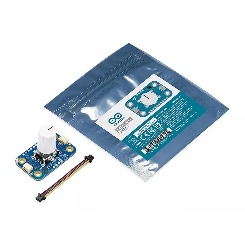 Arduino ABX00107 Modulino Knob Módulo de encoder rotativo com botão de pressão