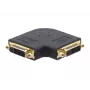 Kramer AD-DF/DF/RA-FLAT Adaptador plano em ângulo reto DVI-I fêmea para DVI-I fêmea 99-9595211