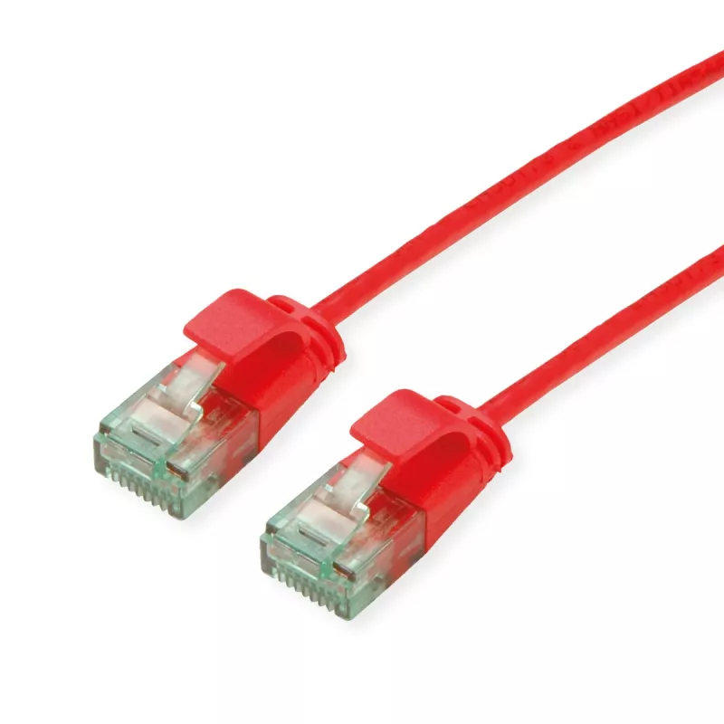ROLINE RM Cabo de rede UTP Cat.6A/Class EA SLIM Vermelho 1m 21.45.3413