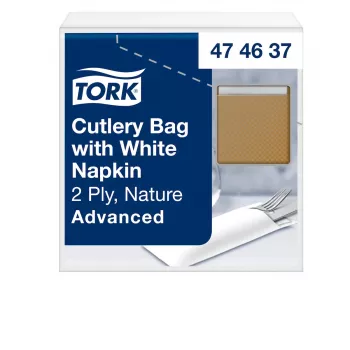TORK 100 Capas para talheres Castanho 6,0 x 19,5 cm (474637)