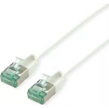 ROLINE RM U/FTP Cabo de rede Cat.6A Class EA Slim, branco, 1,5 m 21.45.3364
