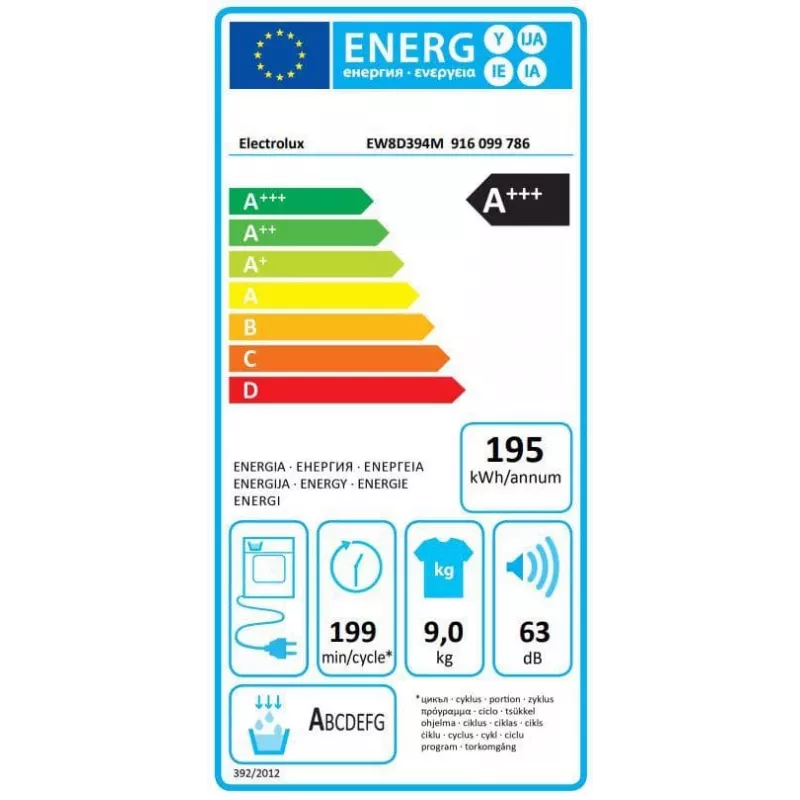 Electrolux EW8D394M PerfectCare 800 máquina de secar com bomba de calor, 9 kg, A++