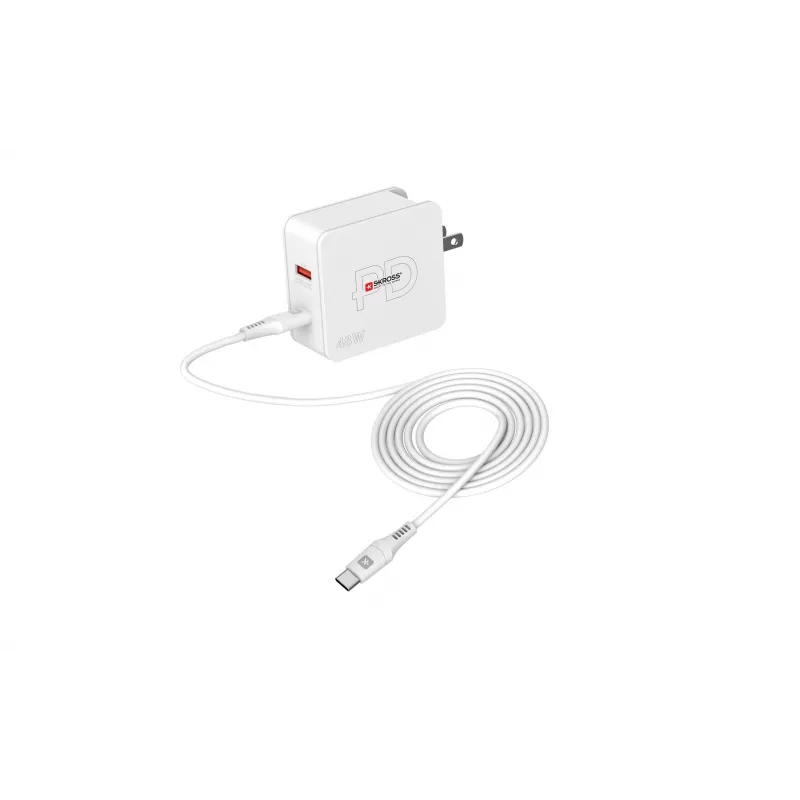 SKROSS Multipower Combo+ US 48W carregador de parede USB com USB-C PD e 3 portas USB-A SKKT000348WPDUSCCN