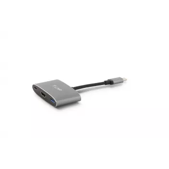 LMP USB-C Combo Hub - HDMI, 3x USB-A, USB-C PD 60W, 5Gbps, Space Grey alumínio para MacBook 12
