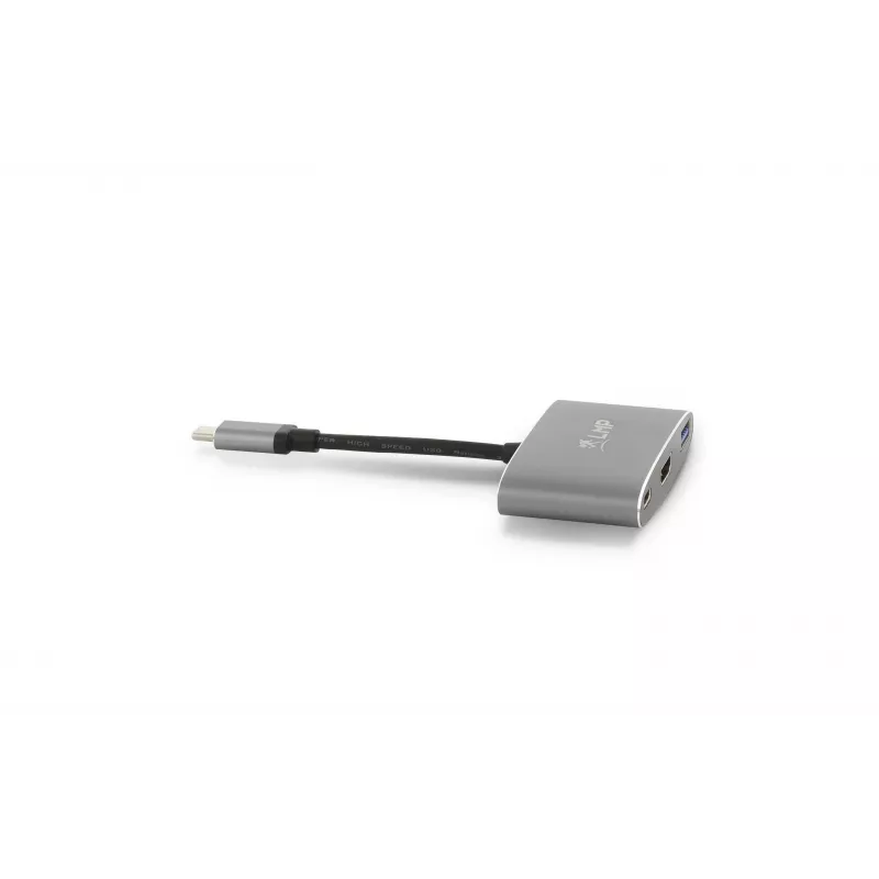 LMP USB-C Combo Hub - HDMI, 3x USB-A, USB-C PD 60W, 5Gbps, Space Grey alumínio para MacBook 12