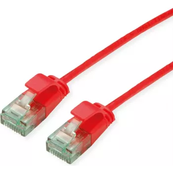 ROLINE RM Cabo de rede UTP Cat.6A/Class EA SLIM vermelho 0,15m 21.45.3410