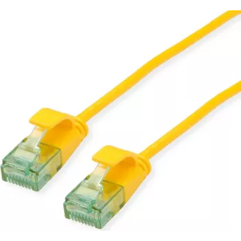 ROLINE RM Cabo de rede UTP Cat.6A/Class EA Slim amarelo 0,15m 21.45.3420