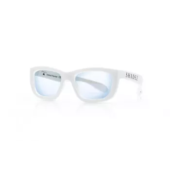 SHADEZ Blue Light White Teeny óculos de filtro de luz azul para criança, 7-16 anos