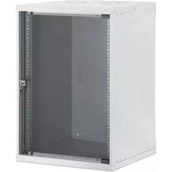Intellinet Armário de rede de montagem em parede 19 polegadas, Basic Line, 15 RU, 560 mm de profundidade, cinzento (RAL 9005) 716789