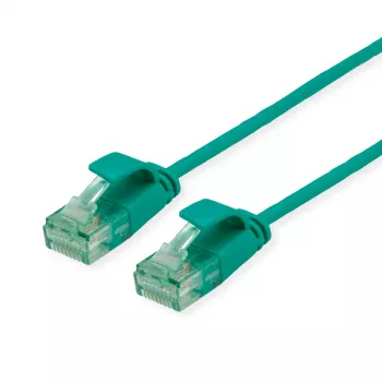 ROLINE RM Cabo de rede UTP Cat.6A/Class EA Slim verde 0,3m 21.45.3431