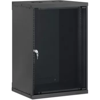 Intellinet Armário de parede 19 polegadas, Basic Line, 15U, 400 mm de profundidade, preto RAL 9005 716710
