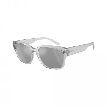 Arnette AN4325-28586G Óculos de sol unissexo retangulares, armação preta mate, lentes cinzento-escuro, 54-19-145 mm