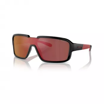 Arnette Gringo AN4335-27536Q Óculos de sol de homem preto mate/cinzento-escuro espelhado prateado
