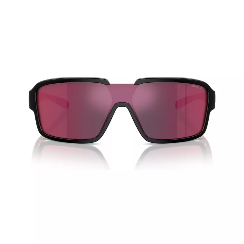 Arnette Gringo AN4335-27536Q Óculos de sol de homem preto mate/cinzento-escuro espelhado prateado