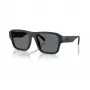 Armani Exchange Óculos de sol retangulares homem AX4154SU-56, armação preta, lentes cinzentas, 56mm