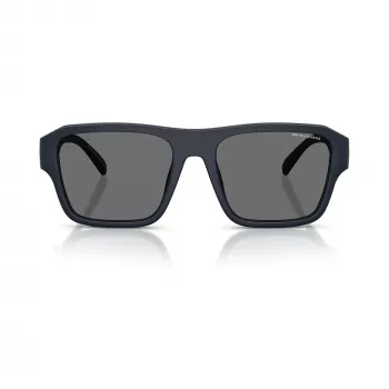 Armani Exchange Óculos de sol retangulares homem AX4154SU-56, armação preta, lentes cinzentas, 56mm