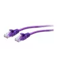 C2G Cabo de rede Ethernet Cat6a Slim U/UTP RJ-45 roxo 0,3m 28 AWG