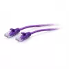 C2G Cabo de rede Ethernet Cat6a Slim U/UTP RJ-45 roxo 0,3m 28 AWG