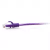 C2G Cabo de rede Ethernet Cat6a Slim U/UTP RJ-45 roxo 0,3m 28 AWG