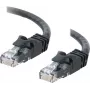 Cables2Go Cabo de rede Ethernet Cat6 UTP 0,5m, preto, snagless, bainha de PVC 83405