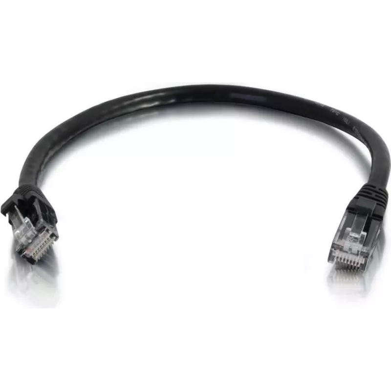 Cables2Go Cabo de rede Ethernet Cat6 UTP 0,5m, preto, snagless, bainha de PVC 83405