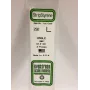 Evergreen 292 perfil L de poliestireno 350 x 2 x 2 mm, 4 unid., branco