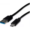 ROLINE RM cabo USB 3.2 Gen 1, USB A-C, ST/ST, preto, 3 m 11.45.9013