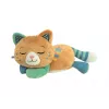 Clementoni Purring Cat Morpheus peluche - brinquedo sensorial interativo para bebé, cinzento e branco, a partir dos 6 meses