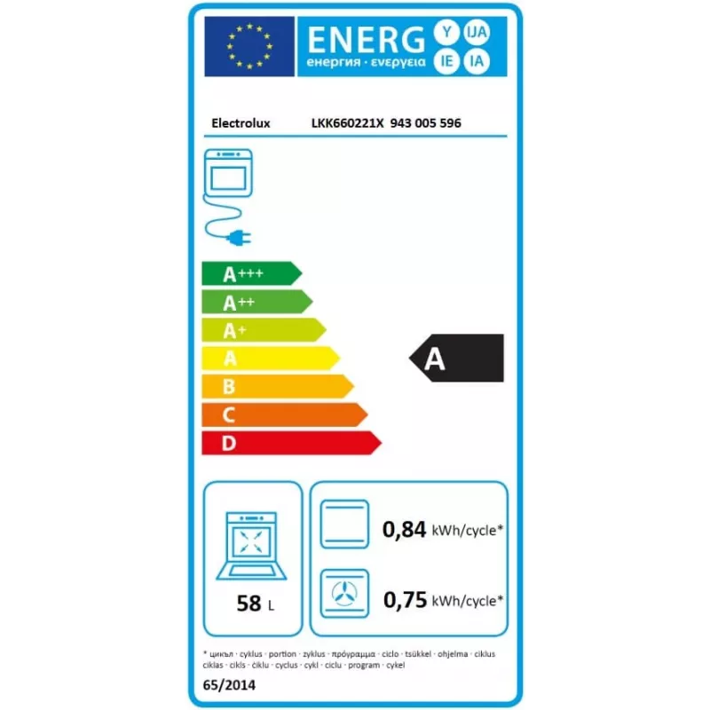 Electrolux LKK660221X Fogão independente com placa a gás e forno elétrico, aço inoxidável anti-dedadas, 60 cm